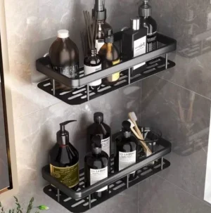 Prateleira Premium para Banheiro com Suporte para Shampoo