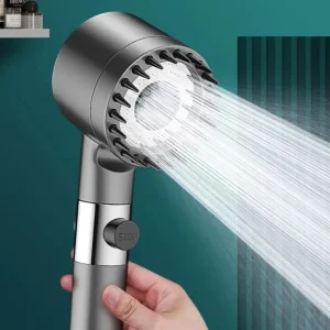 Chuveiro com filtro de alta pressão ajustável em 3 modos