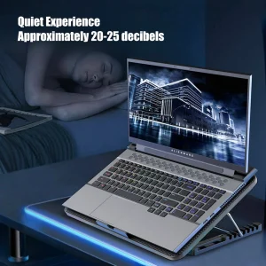 Suporte de resfriamento para laptop COOLCOLD com 8 ventiladores