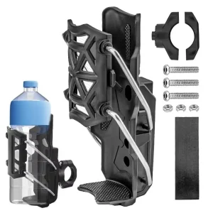 Suporte ajustável para copo/garrafa de água no guidão de motocicleta/bicicleta