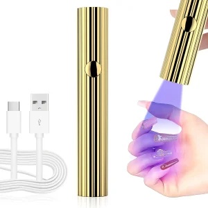 Secador de Unhas Portátil com Lanterna, Secagem Rápida para Salão de Beleza