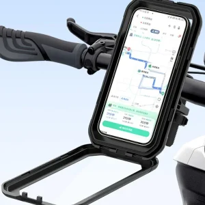Suporte impermeável para celular em motocicletas e bicicletas