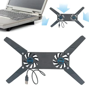 ase de resfriamento dobrável alimentada para notebook