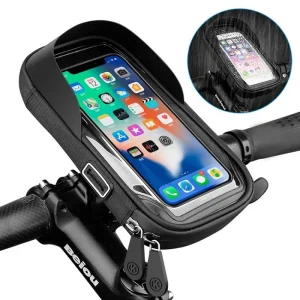 Suporte impermeável para celular para bicicleta e motocicleta