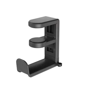Suporte para fones de ouvido com gancho de mesa sem furos