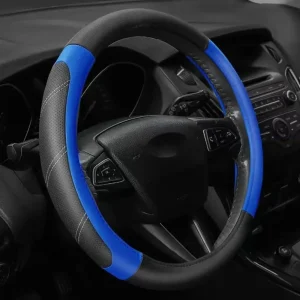 14.5-15inch Universal Car Steering Wheel Cover Microfiber Leather Soft Anti-Slip Steering Wheel Protection Auto Accessories