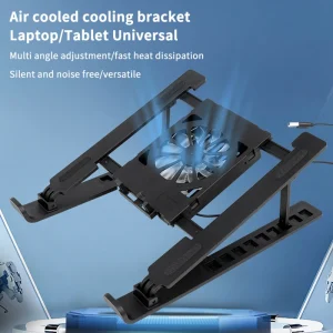 Suporte portátil para radiador de notebook com 1 ventilador.