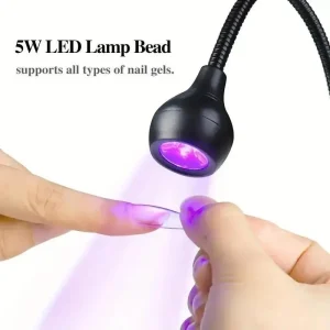 Lâmpada de LED portátil para unhas, secador de unhas com clipe