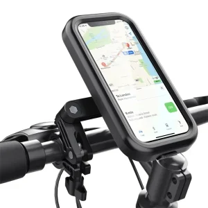 Suporte impermeável para celular em bicicletas e motocicletas