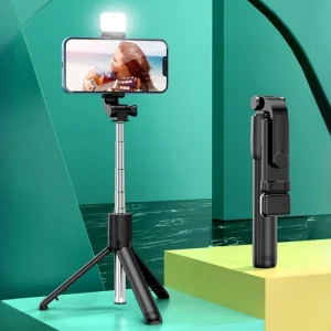 Tripé portátil expansível tudo-em-um para iPhone com bastão