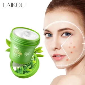 Creme Facial LAIKOU com Essência de Chá Verde: Anti-acne